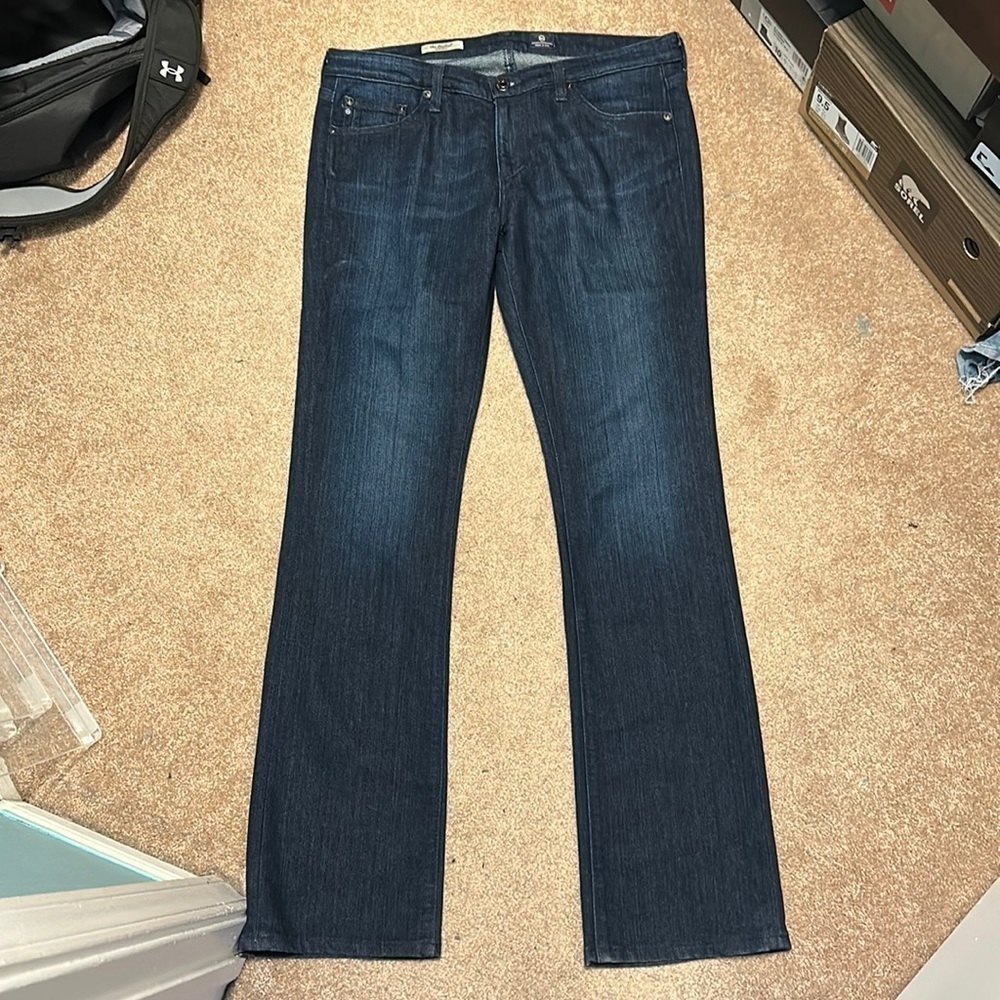 AG Adriano Goldschmied Dark Blue Boot Cut Jeans